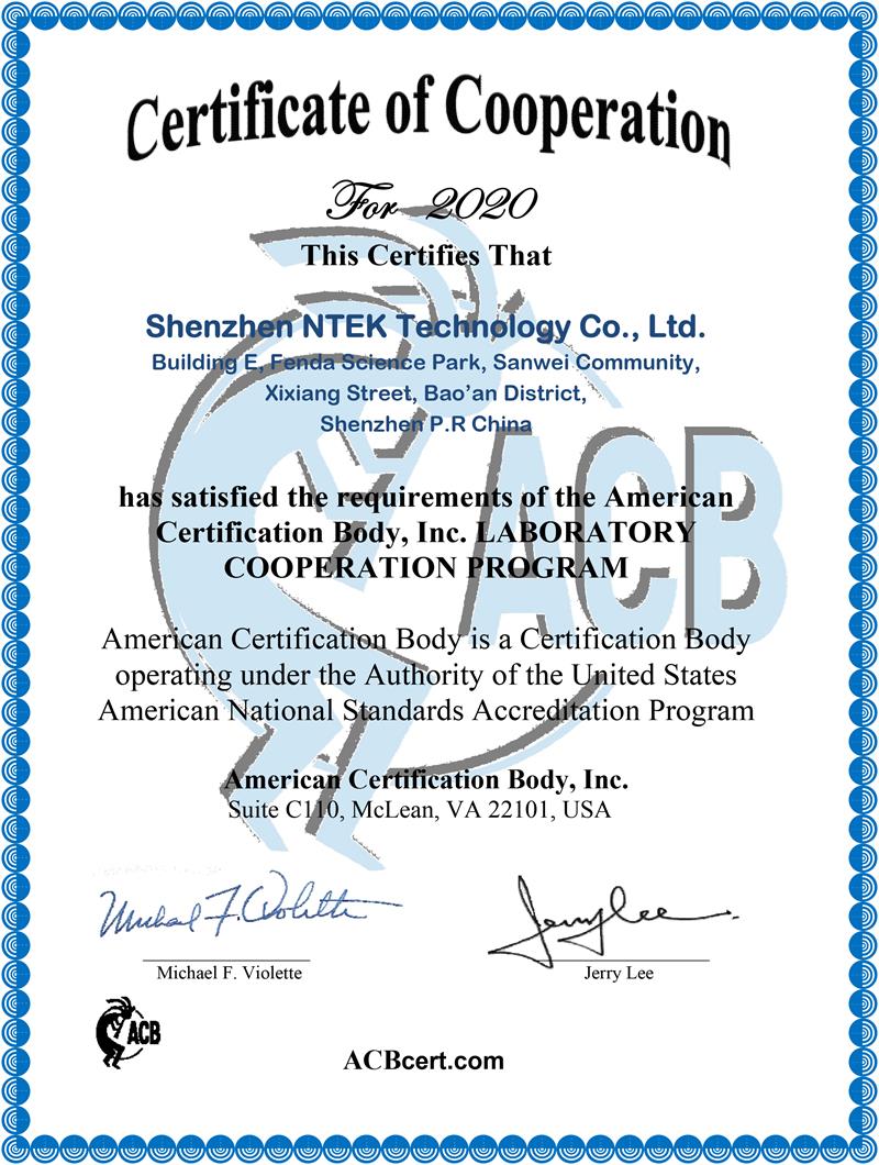 ACB&nbsp;Cooperation&nbsp;Certificate