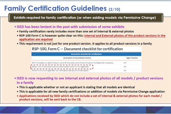 加拿大更新對(duì)多型號(hào)/多產(chǎn)品版本申請(qǐng)ISED認(rèn)證的要求