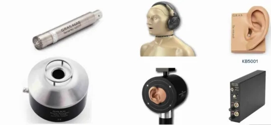 仿真軀干、仿真嘴、人工耳、自由場麥克風等高端配件